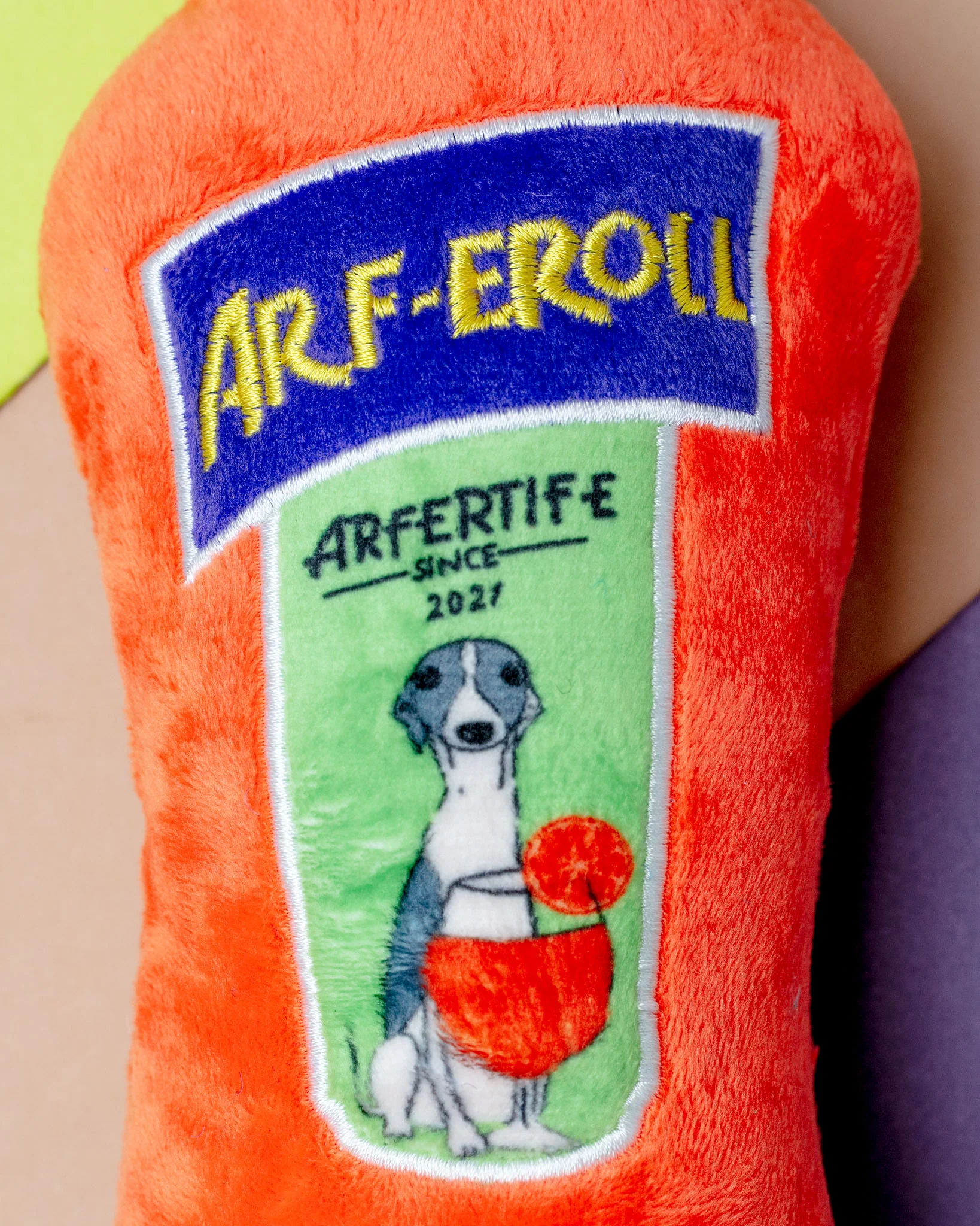 Arf-Eroll Squeaky Plush Dog Toy - Image 2