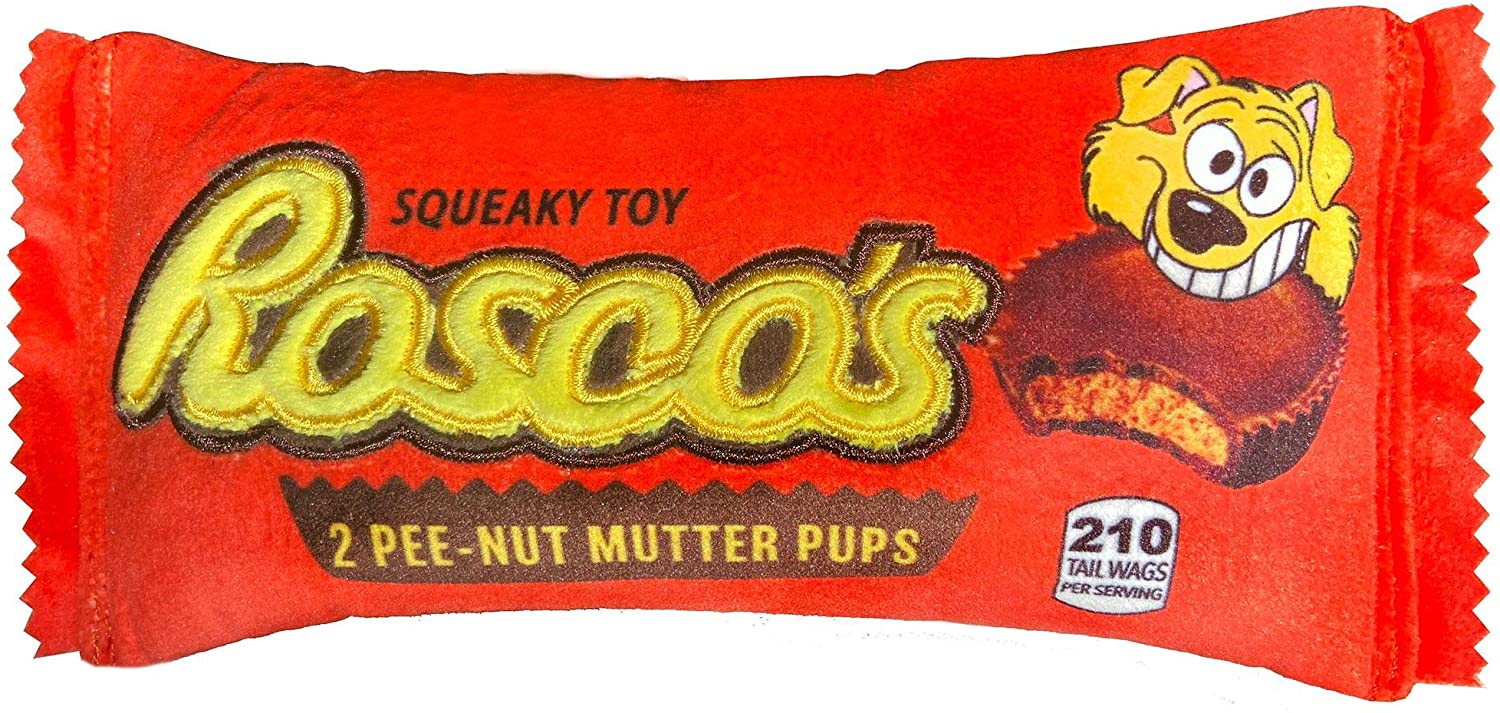 Rosco's Pee-Nut Mutter Dog Crinkle Plush Toy - Image 3