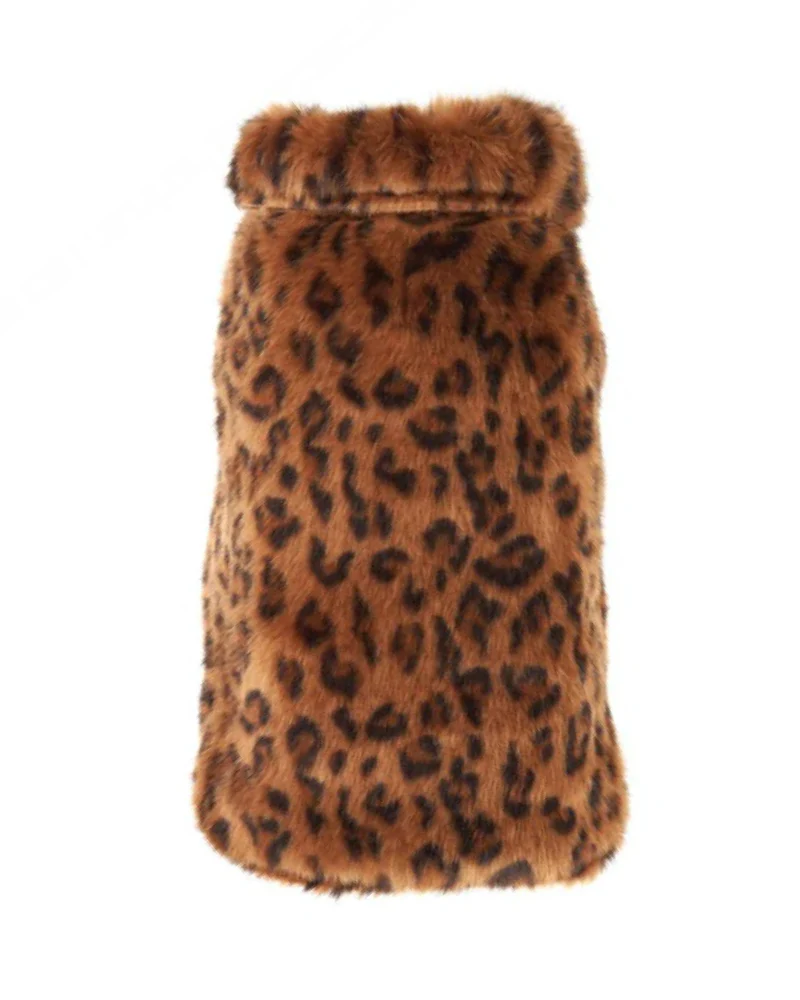 Luxe Leopard Faux Fur Dog Jacket (FINAL SALE) - Image 2
