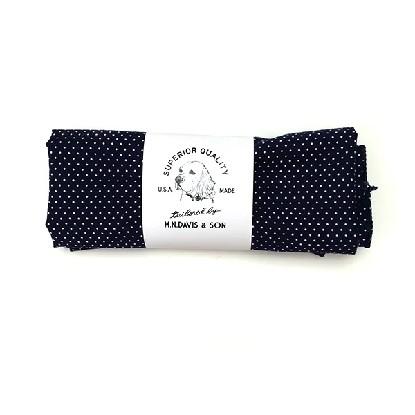 M.N. DAVIS & SON | Dog Bandana in Navy Dot - Image 3