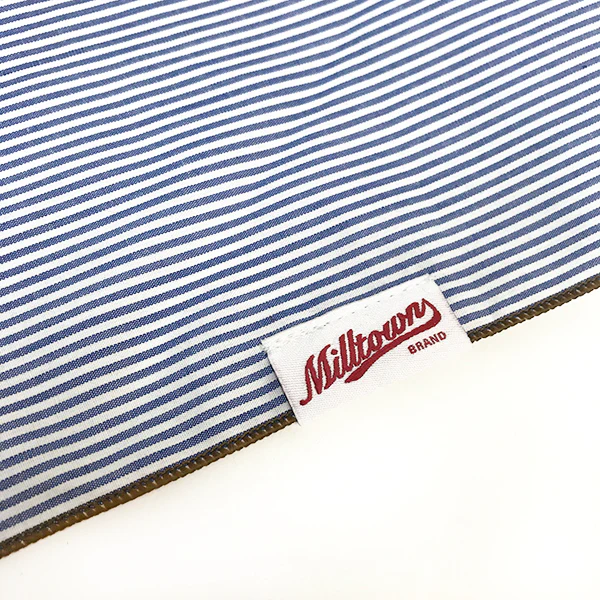 M.N. DAVIS & SON | Dog Bandana in Navy Pinstripe - Image 2