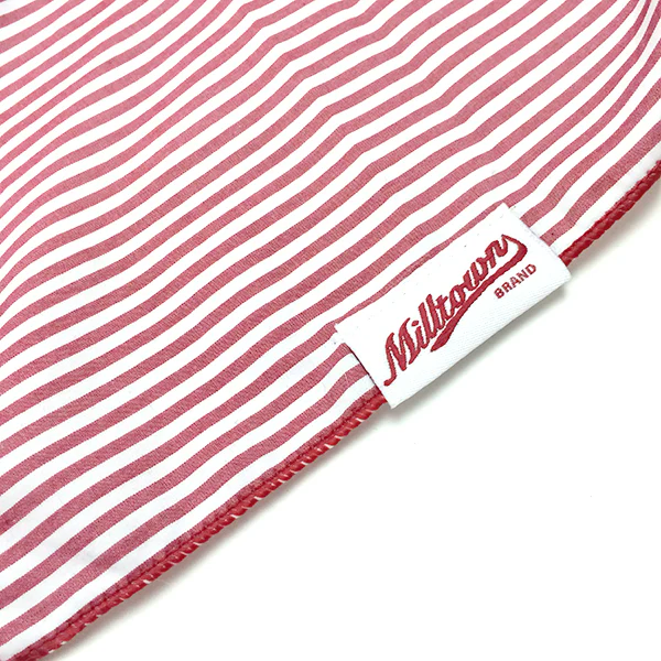 M.N. DAVIS & SON | Dog Bandana in Red Pin Stripe - Image 2