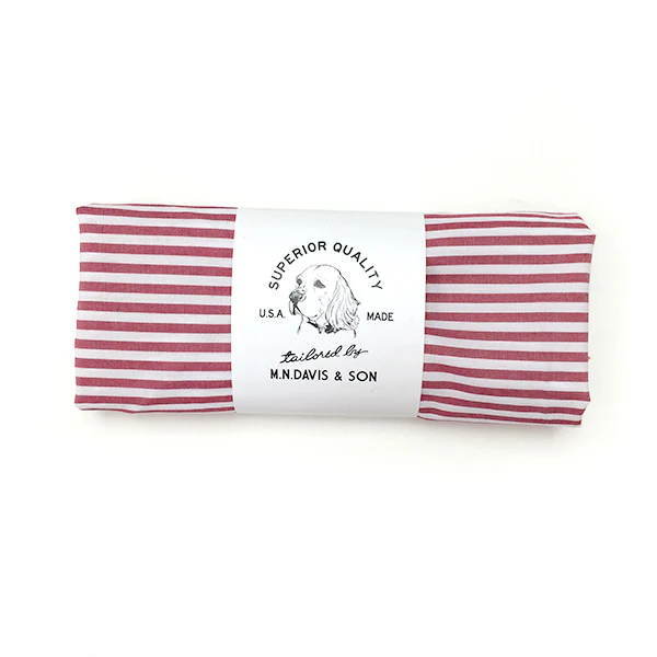 M.N. DAVIS & SON | Dog Bandana in Red Pin Stripe - Image 4
