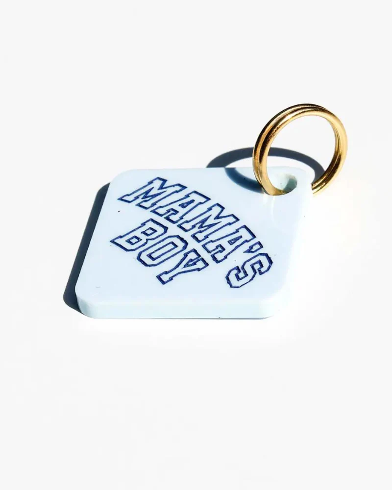 Mama's Boy Acrylic Pet Tag - Image 2