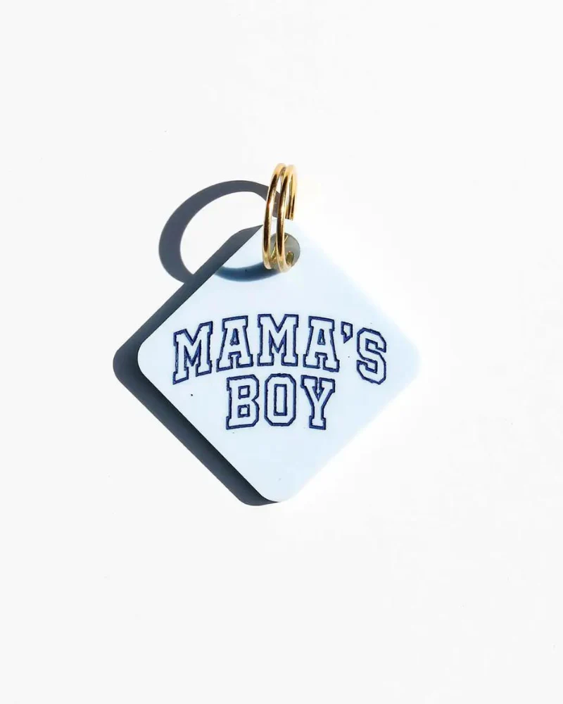 Mama's Boy Acrylic Pet Tag - Image 3