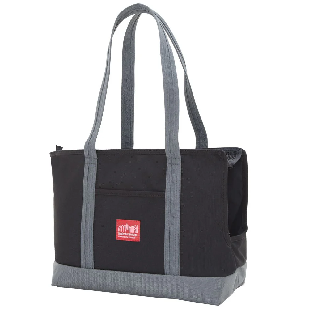 Open or Closed Pet Tote Bag in Black (Large) - Image 2