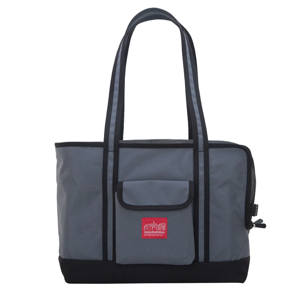 Open or Closed Pet Tote Bag in Grey (Small) - Image 2
