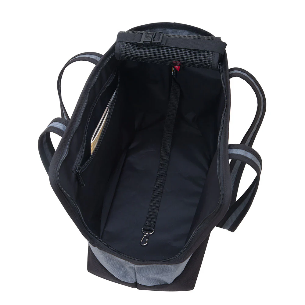 Open or Closed Pet Tote Bag in Grey (Small) - Image 6