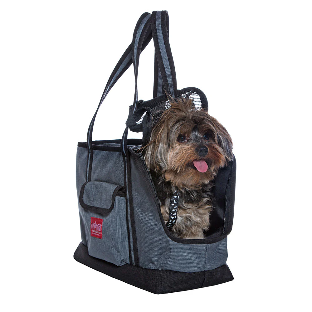 Open or Closed Pet Tote Bag in Grey (Small) - Image 8