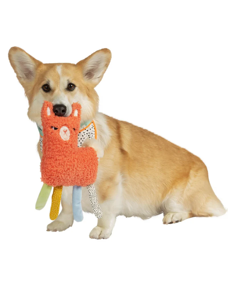 Squinkles Suzie Llama Plush Squeaky Dog Toy - Image 3