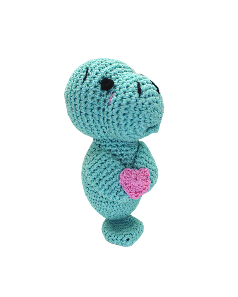 Manuel the Manatee Cotton Knit Dog Toy - Image 2