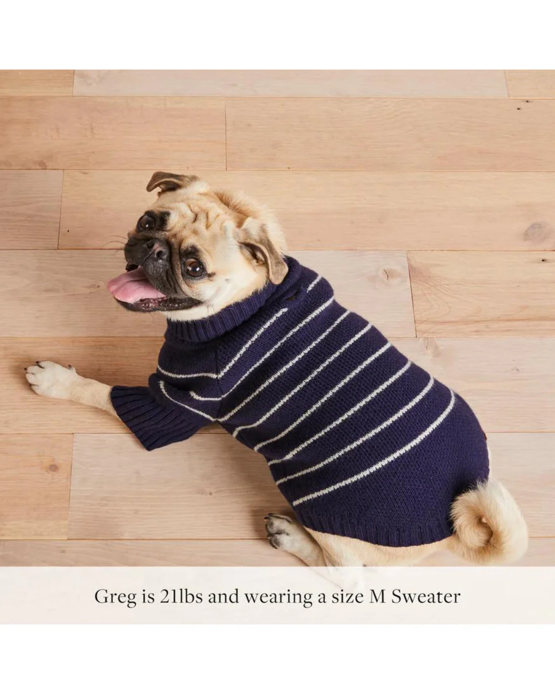 Mariner Stripe Dog Sweater (FINAL SALE) - Image 9