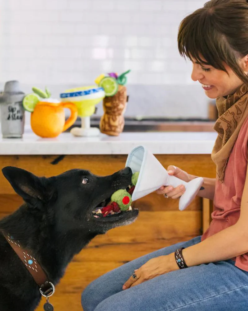 Martini Pawtini Squeaky Plush Dog Toy - Image 6