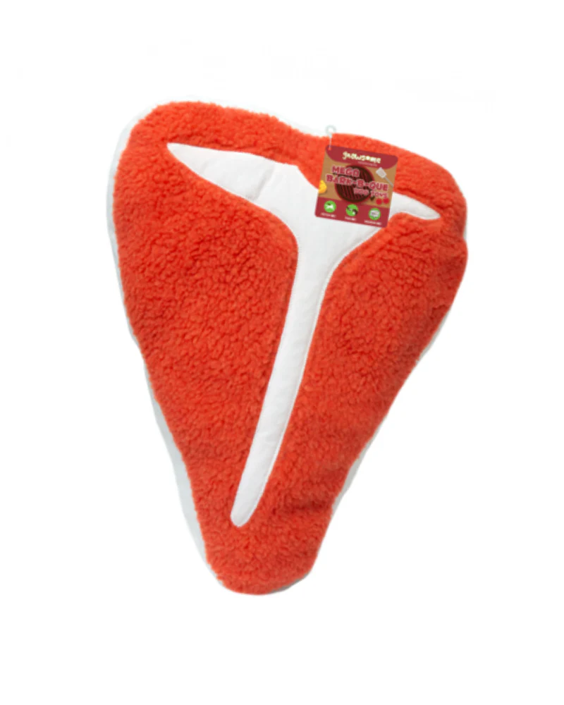 Mega BBQ Super Steak Plush Squeaky Dog Toy (20" in Length) - Image 6