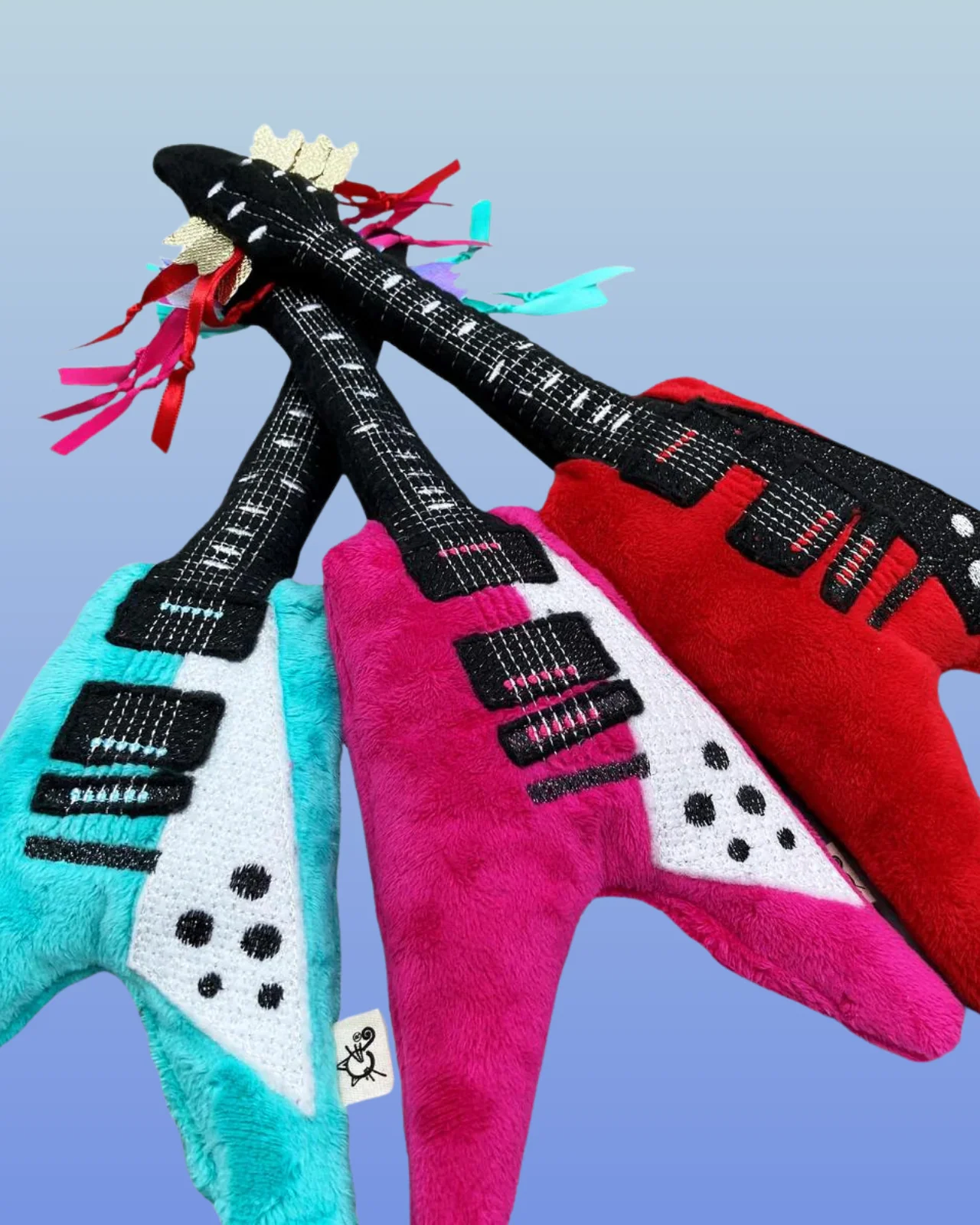 Meowsical Catnip and Crinkle Guitar (Made in the USA) - Image 4