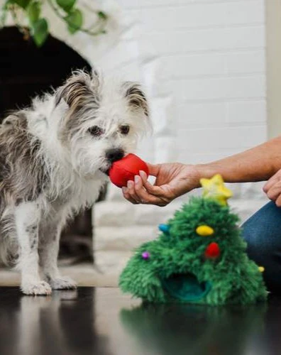 Merry Woofmas Doglas Fur & Ornaments Dog Toy Set - Image 2