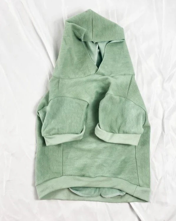 The Basics Dog Hoodie in Summer Seafoam (Made in the USA) << CLEARANCE >> - Image 6