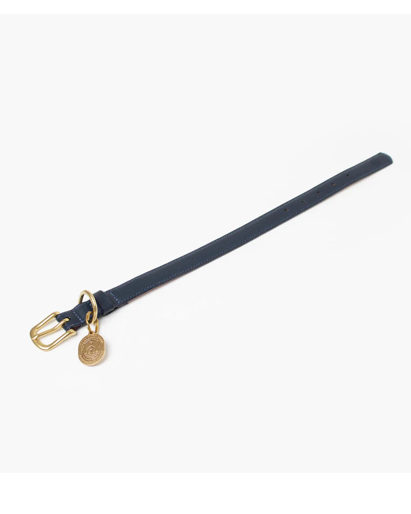 Midnight Leather Dog Collar (Made in Guatemala) - Image 6