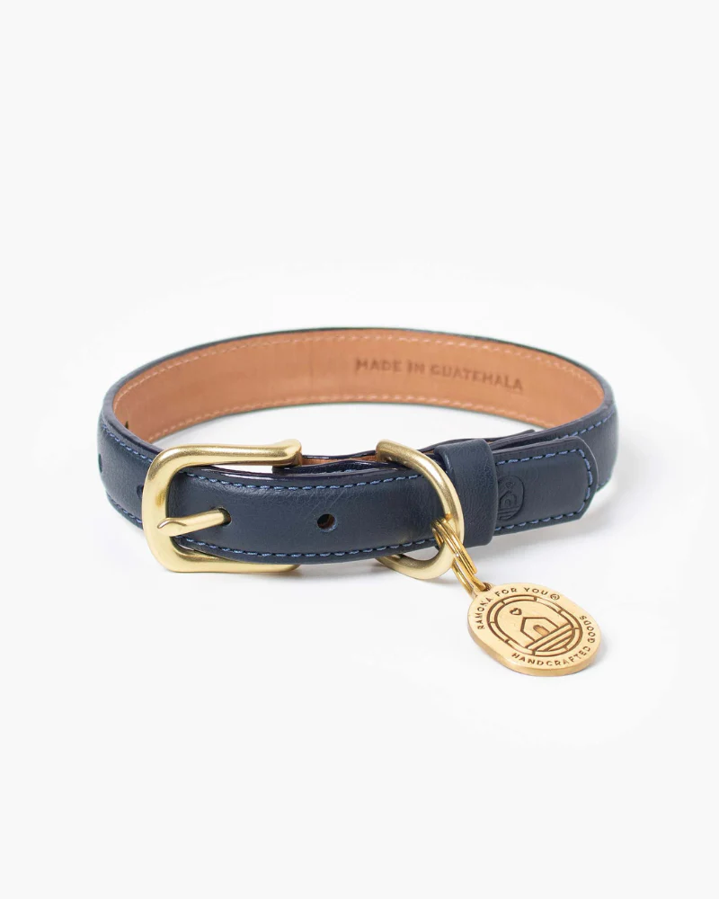 Midnight Leather Dog Leash (Made in Guatemala) - Image 3