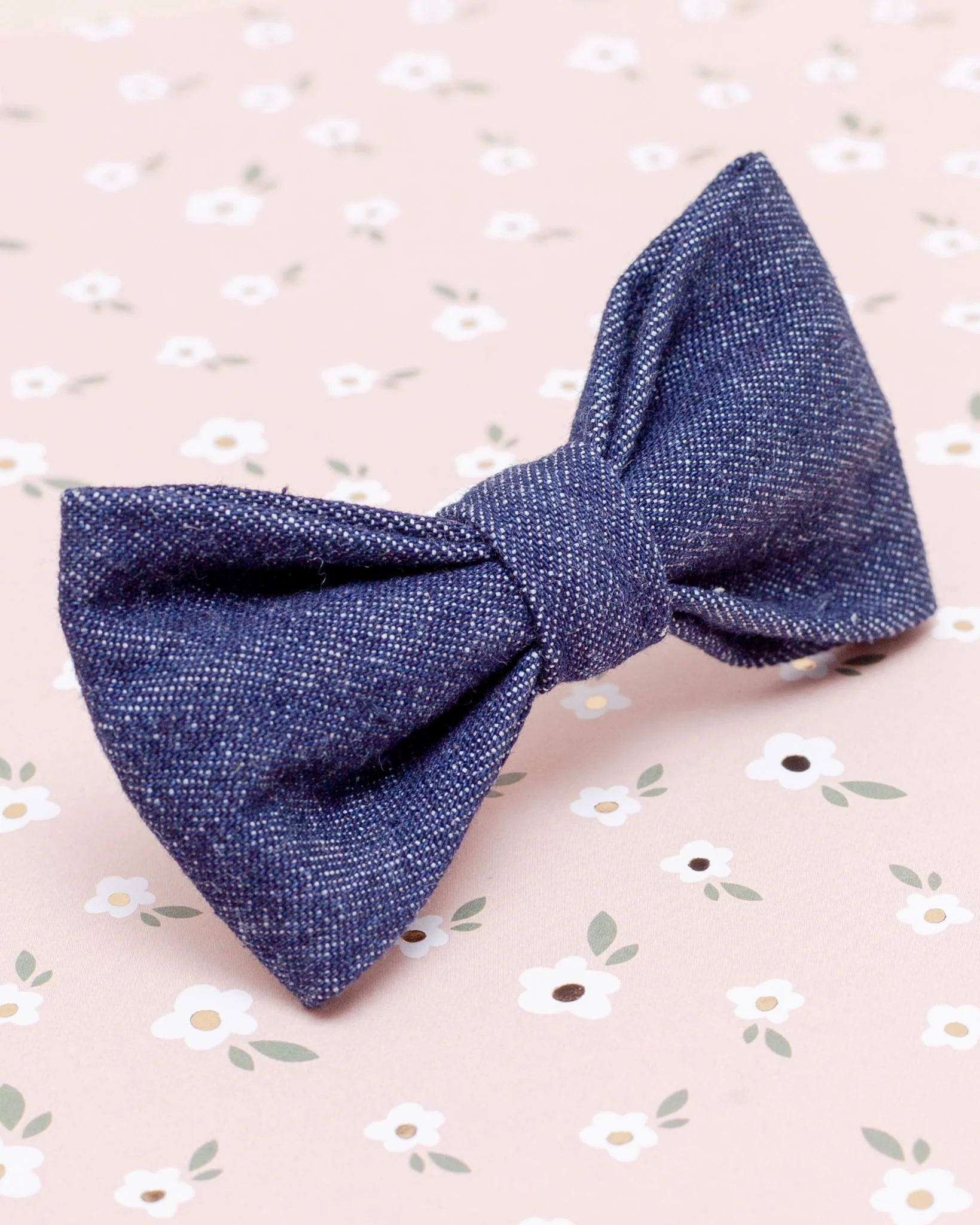 Railroad Denim Dog Bow Tie (Made in the USA) - Image 2
