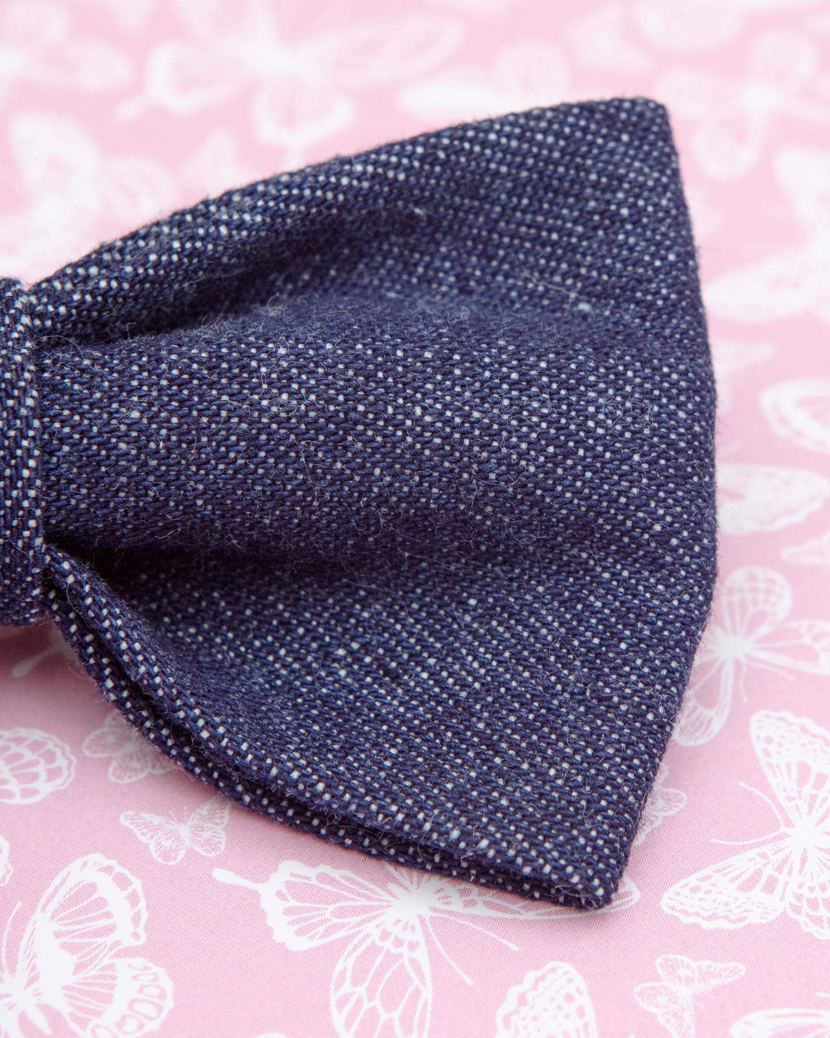 Railroad Denim Dog Bow Tie (Made in the USA) - Image 3