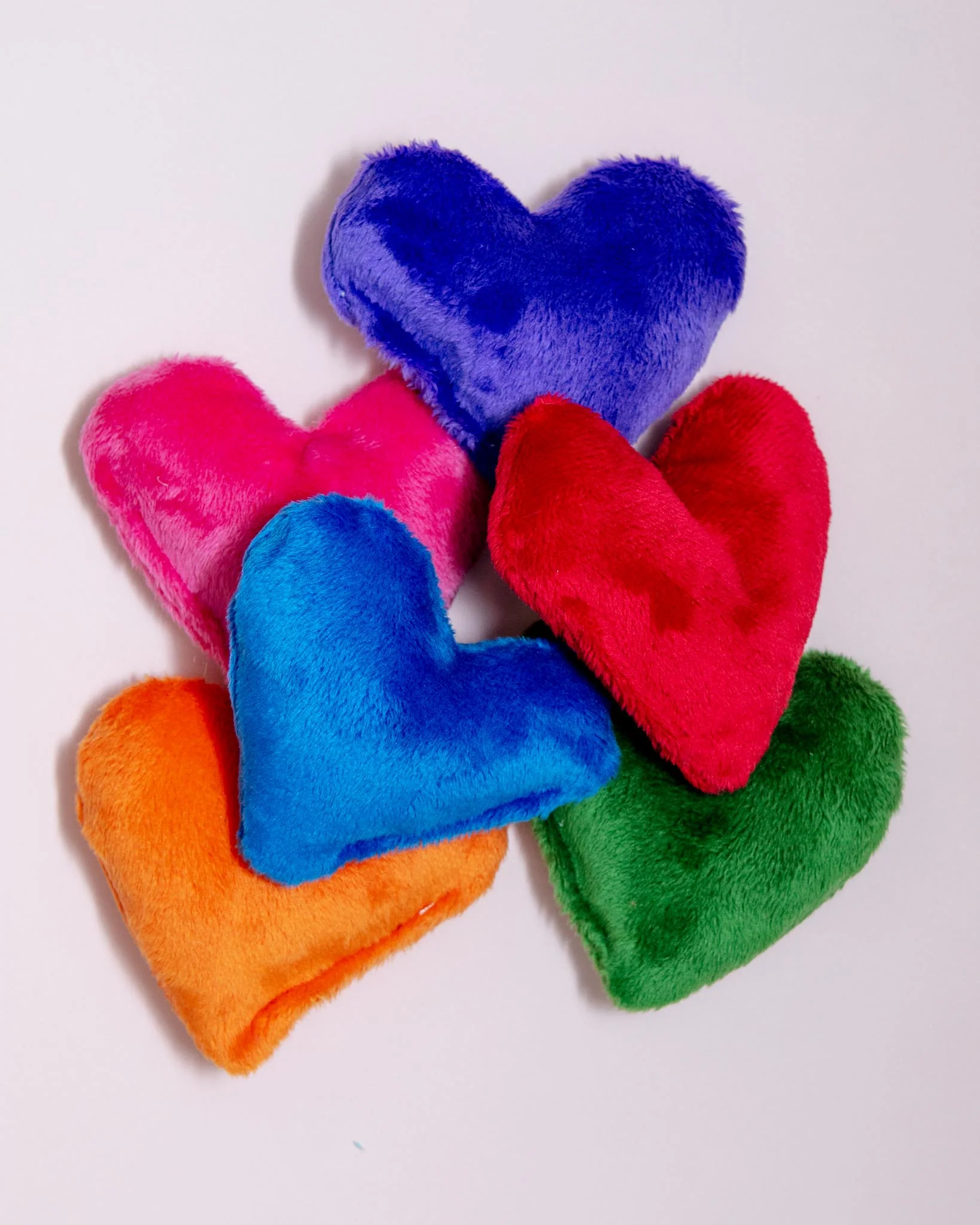Mini Heart Squeaky Plush Dog Toy - Image 2