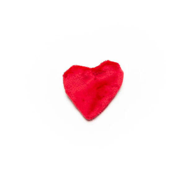 Mini Heart Squeaky Plush Dog Toy - Image 8
