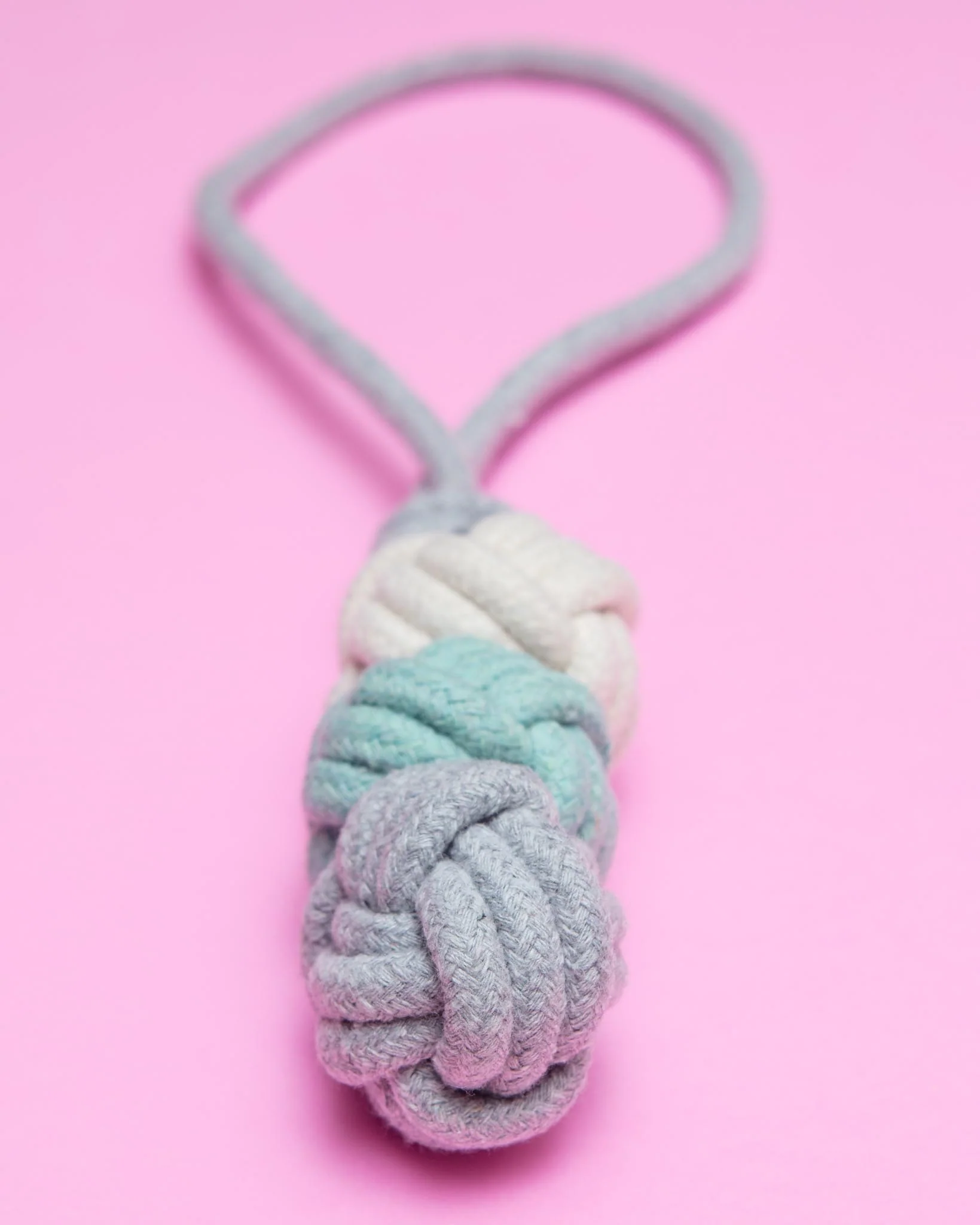 Mint Ice Cream Dog Rope Ball Toy - Image 2
