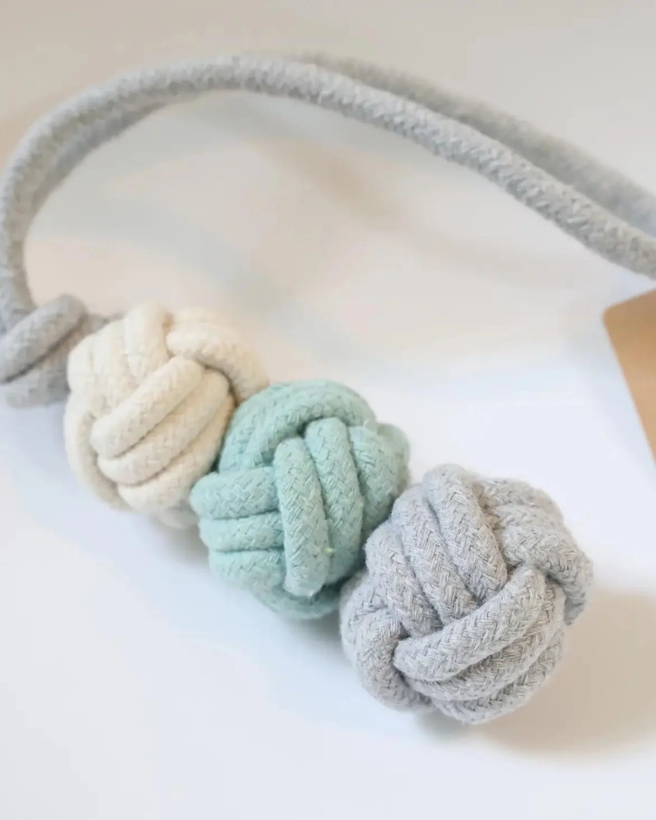 Mint Ice Cream Dog Rope Ball Toy - Image 5