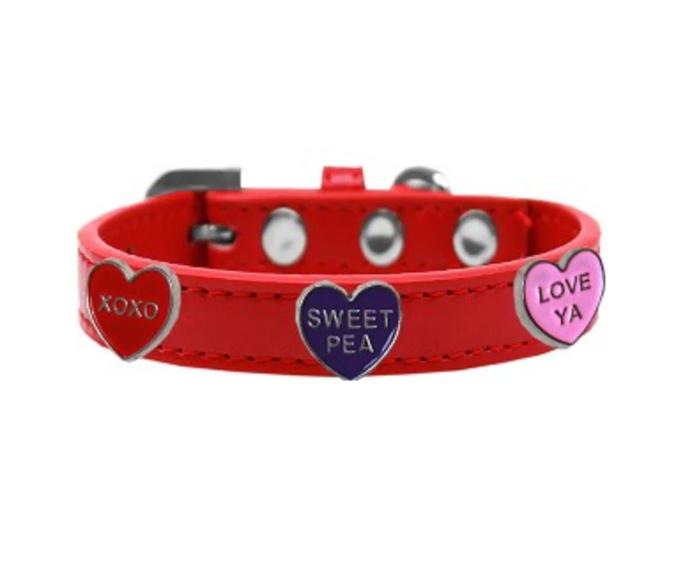 Conversation Hearts Dog Collar (Made in the USA)
