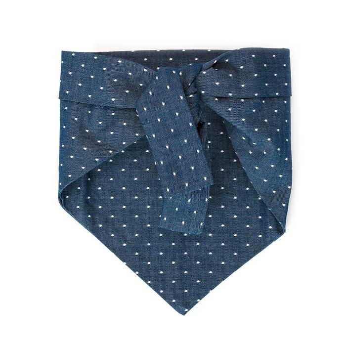 Denim Polka Dot Bandana (FINAL SALE) - Image 2
