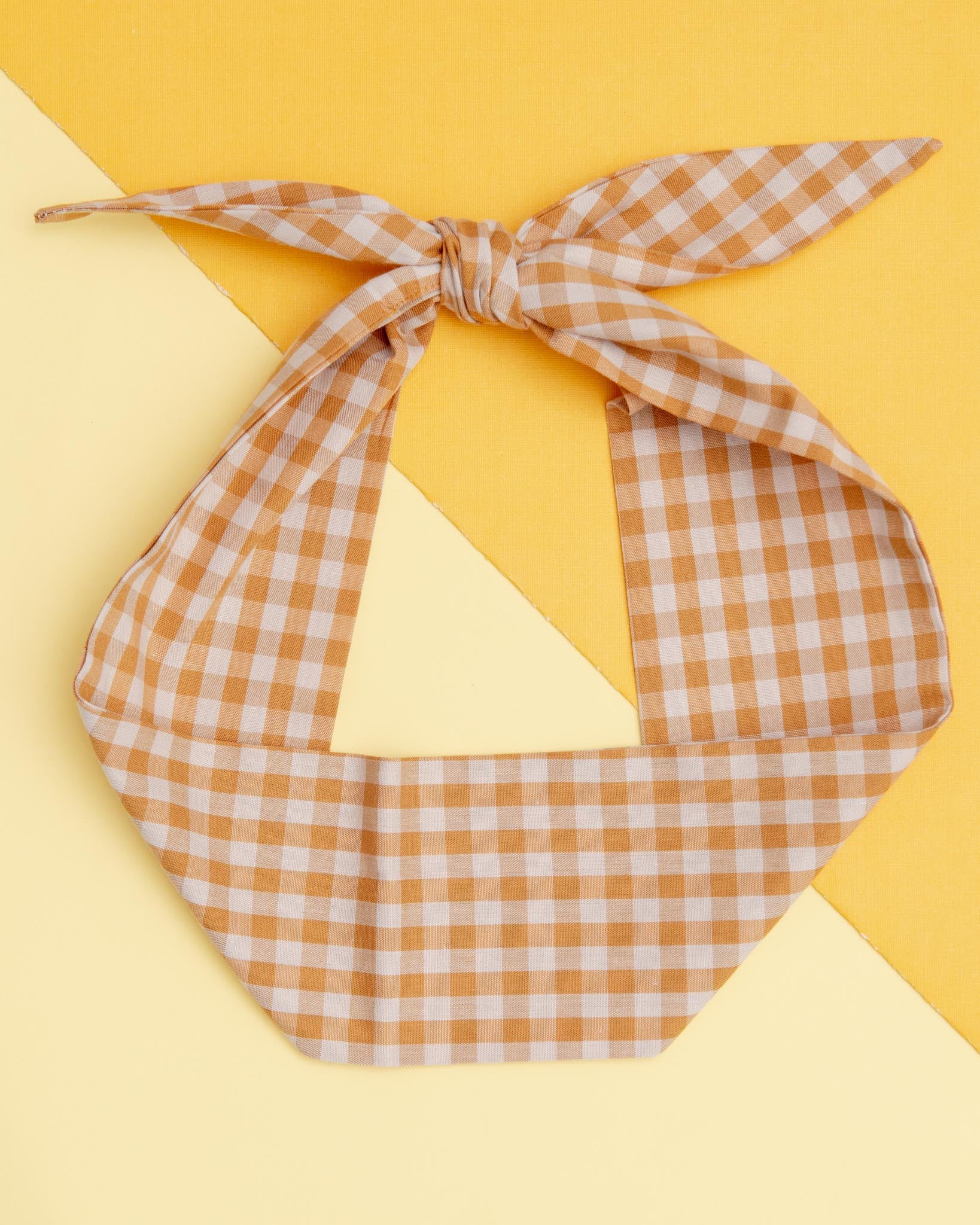 Adventure Neck-Tie In Sunny Day Gingham For Dogs & Cats<br>(Made in the USA) (FINAL SALE)