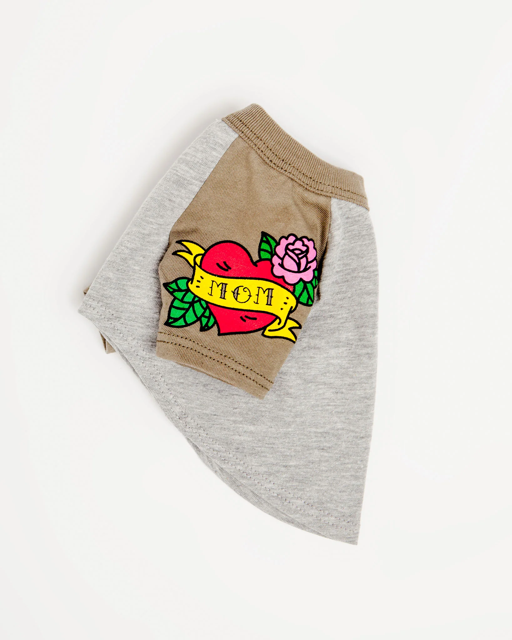 Mom Tattoo Tee in Olive