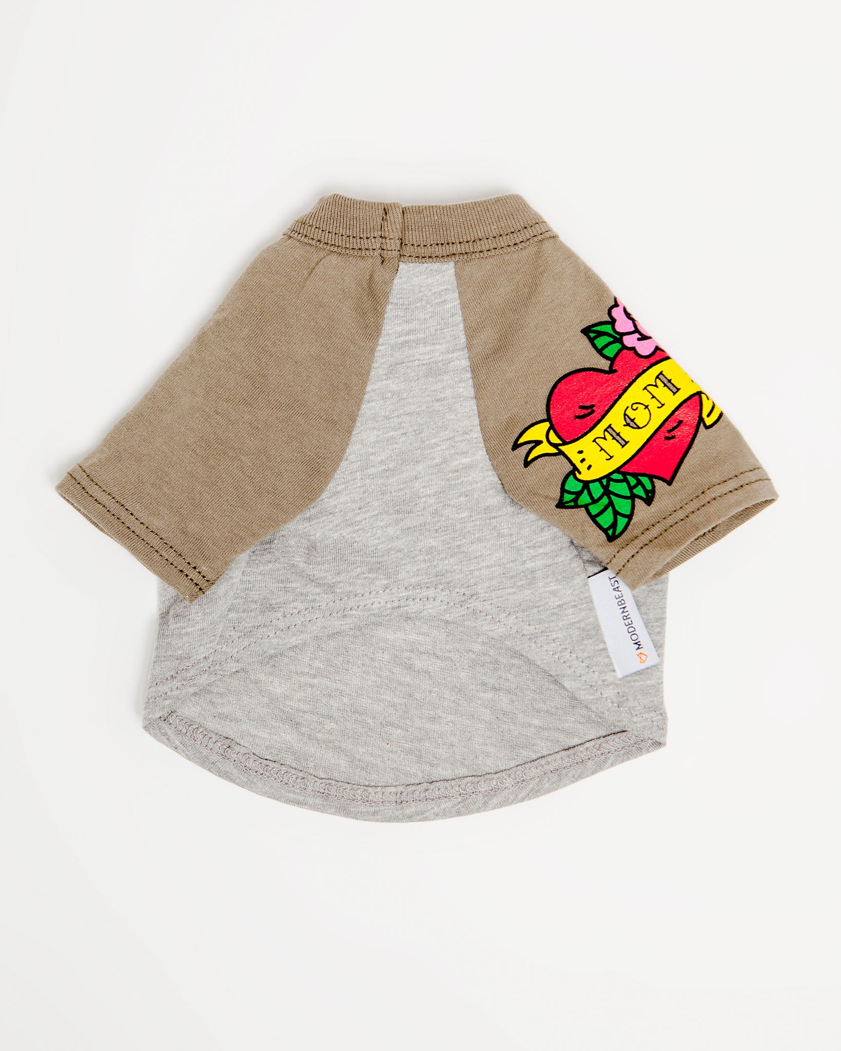 Mom Tattoo Tee in Olive - Image 2