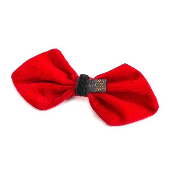 MODERN BEAST | Red Corduroy BowTie - Image 4