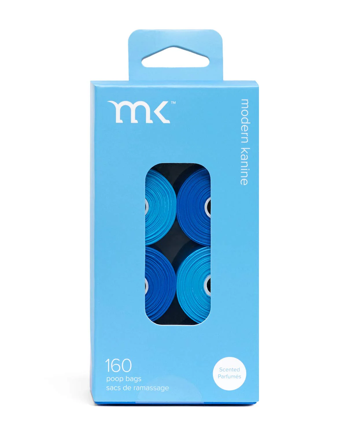 MODERN KANINE | 160 Count Poop Bags in Blue & Light Blue