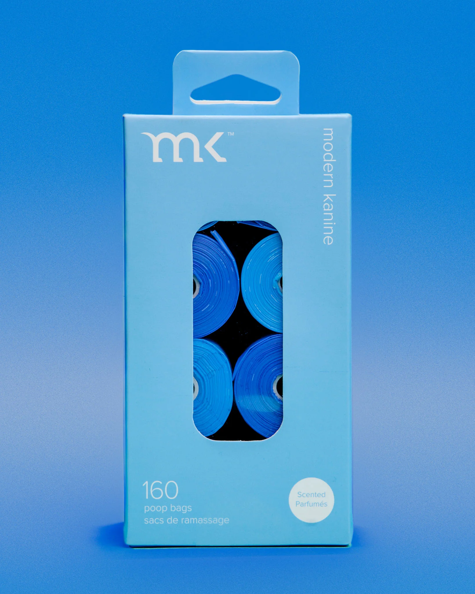 MODERN KANINE | 160 Count Poop Bags in Blue & Light Blue - Image 2