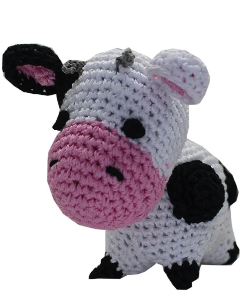 Molly Moo The Cow Knit Organic Cotton Dog Toy - Image 3