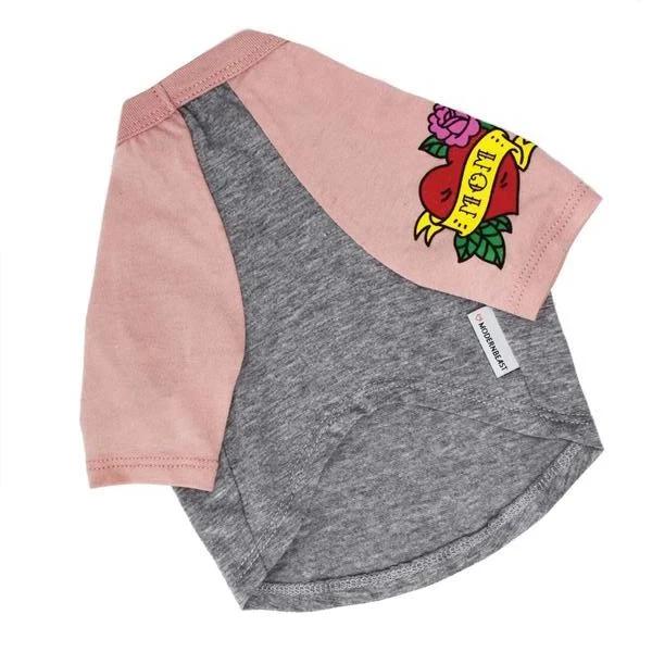 Mom Tattoo Tee in Pink - Image 5