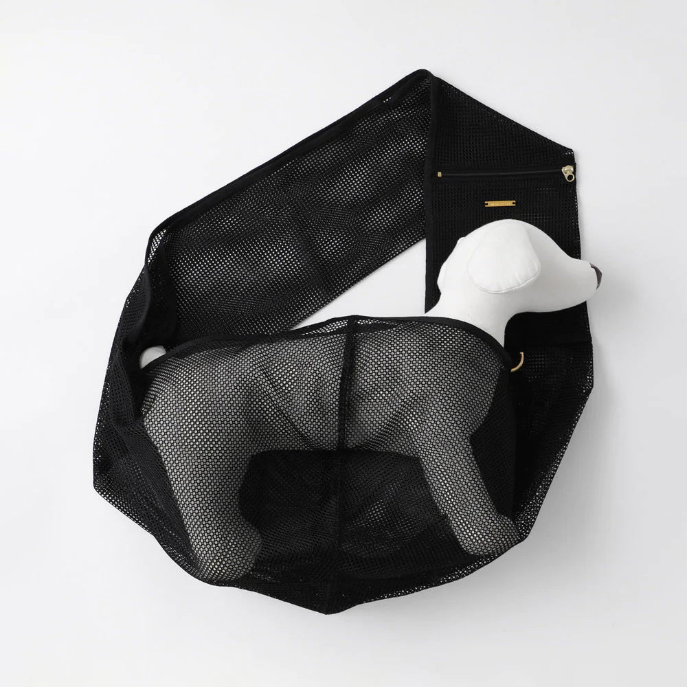 Mesh Dog Sling in Cafe Latte or Black - Image 14