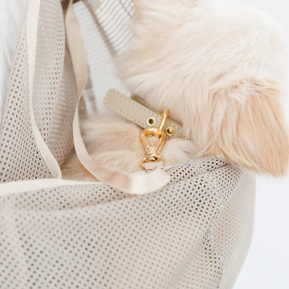 Mesh Dog Sling in Cafe Latte or Black - Image 8