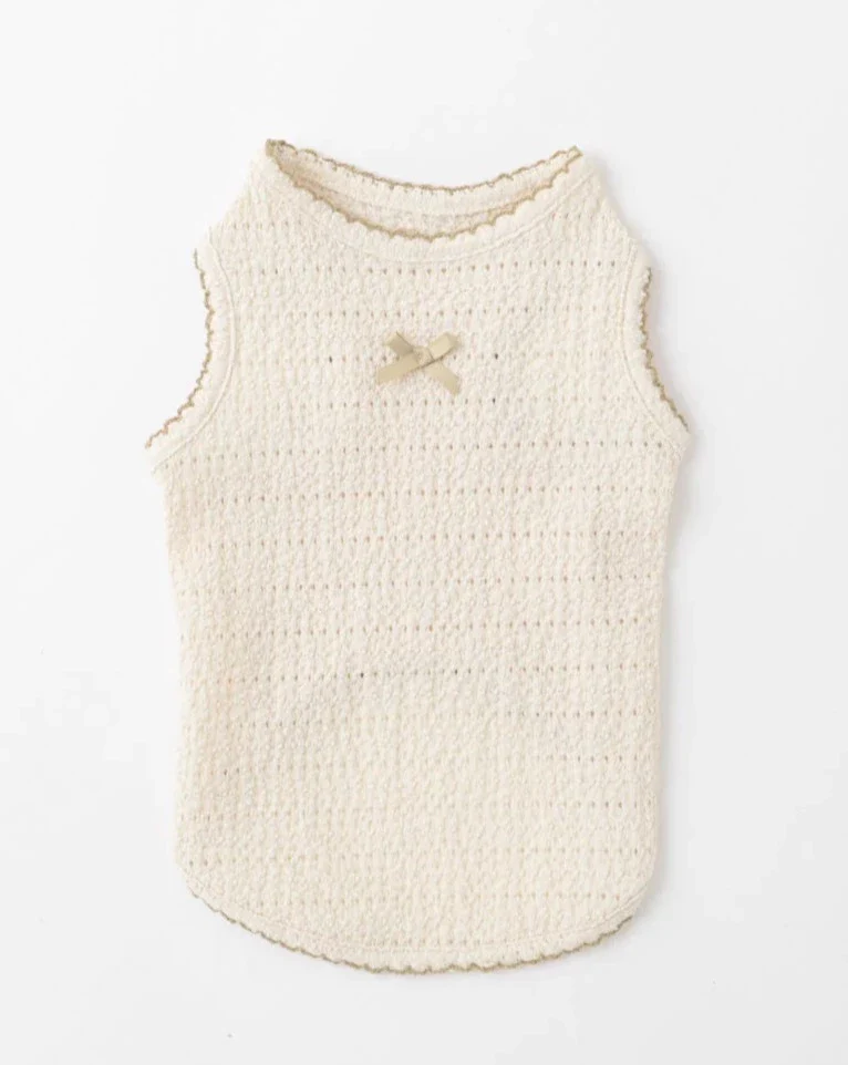 Sleeveless Bow Top for Dogs