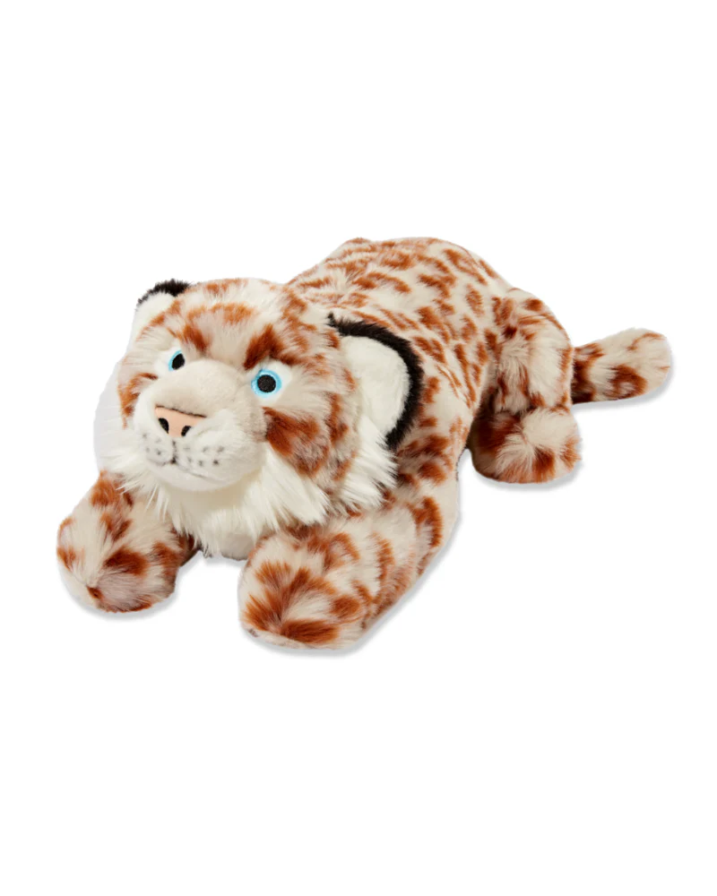 Mongo the Snow Leopard Squeaky Plush Dog Toy - Image 3