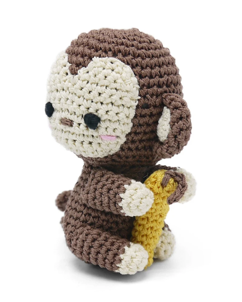 Monkey Squeaky Knit Dog Toy - Image 4