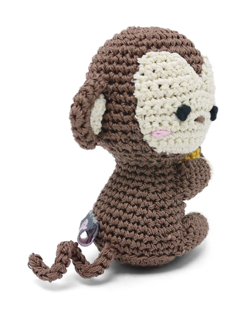 Monkey Squeaky Knit Dog Toy - Image 6