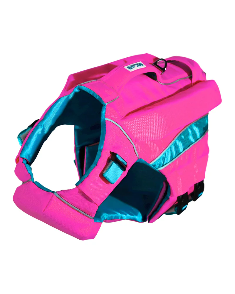 Monterey Bay Offshore Dog Life Jacket in Sunset Pink - Image 6