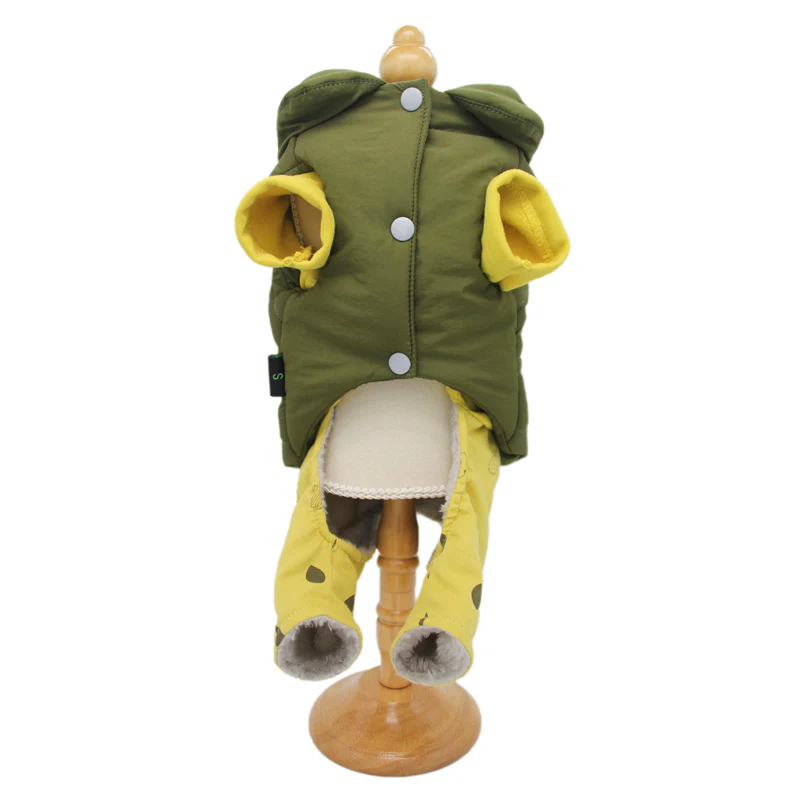 MORNING BABY | Olive Puffer Jacket + Onesie - Image 5