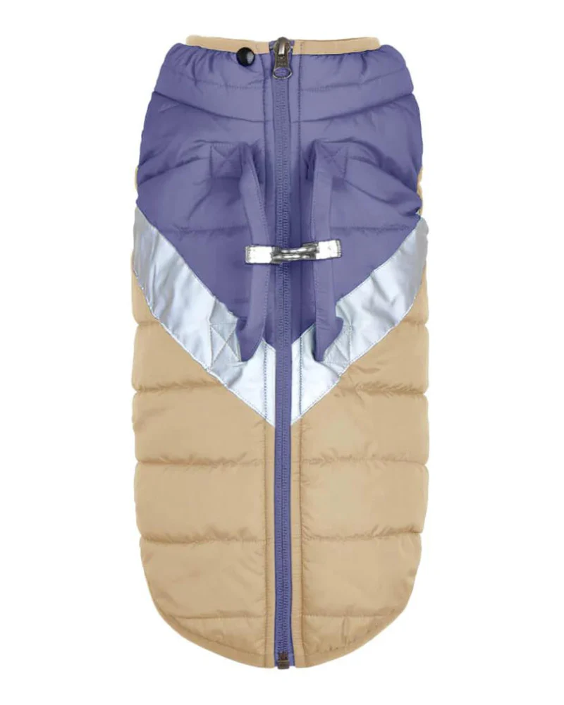 Mountaineer Waterproof Dog Harness Jacket in Tan & Moonstone Blue (FINAL SALE) - Image 10