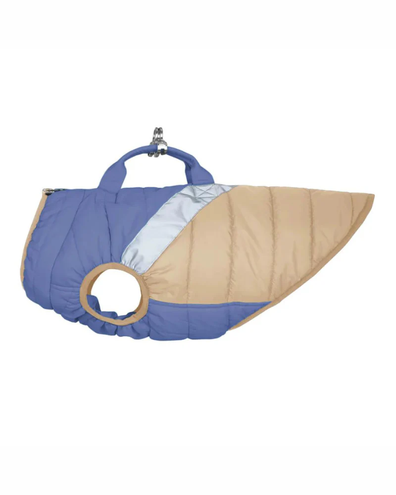 Mountaineer Waterproof Dog Harness Jacket in Tan & Moonstone Blue (FINAL SALE) - Image 17