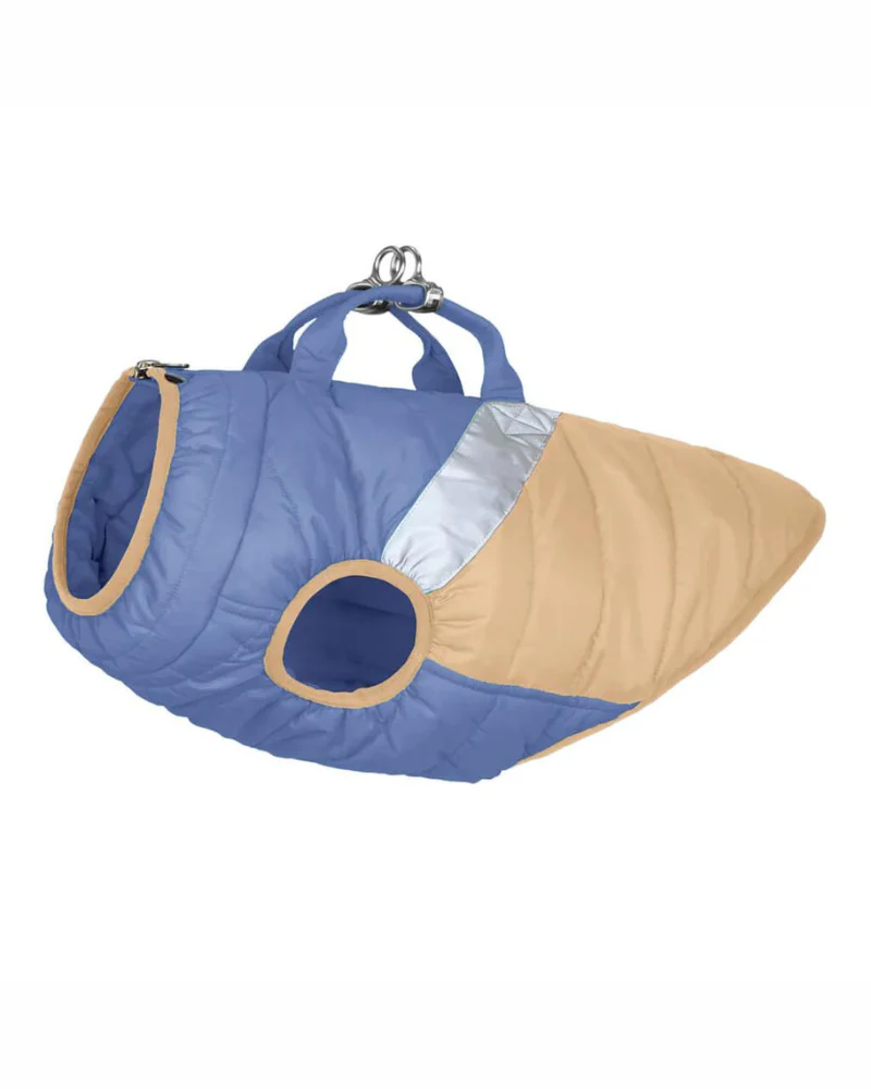 Mountaineer Waterproof Dog Harness Jacket in Tan & Moonstone Blue (FINAL SALE) - Image 18